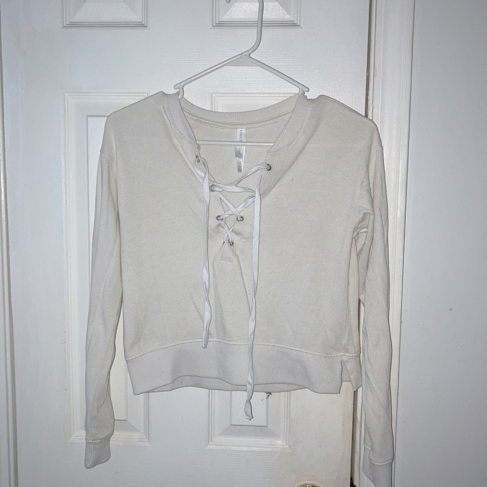 White shirt sweater
